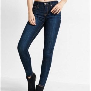 EXPRESS - Mid Rise Denim Legging Jeans - 12